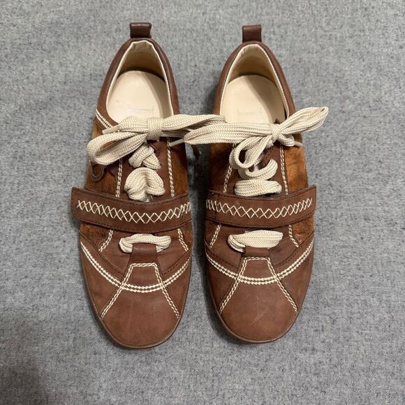 Christian Dior Vintage Brown Suede Sneakers size 38 - Picture 3 of 9